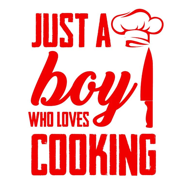 Le garçon adore cuisiner