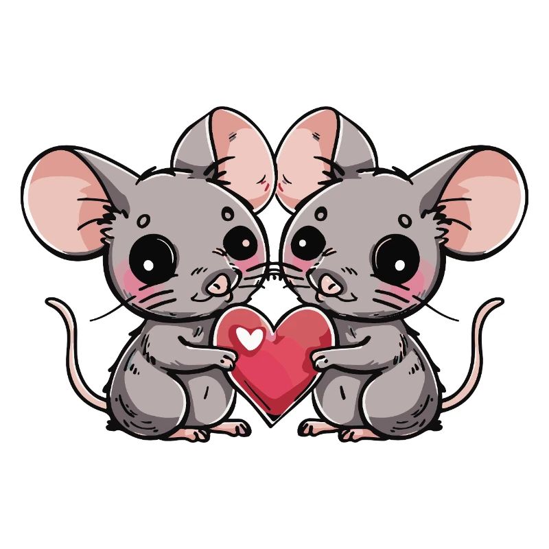 Maus Paar Herz