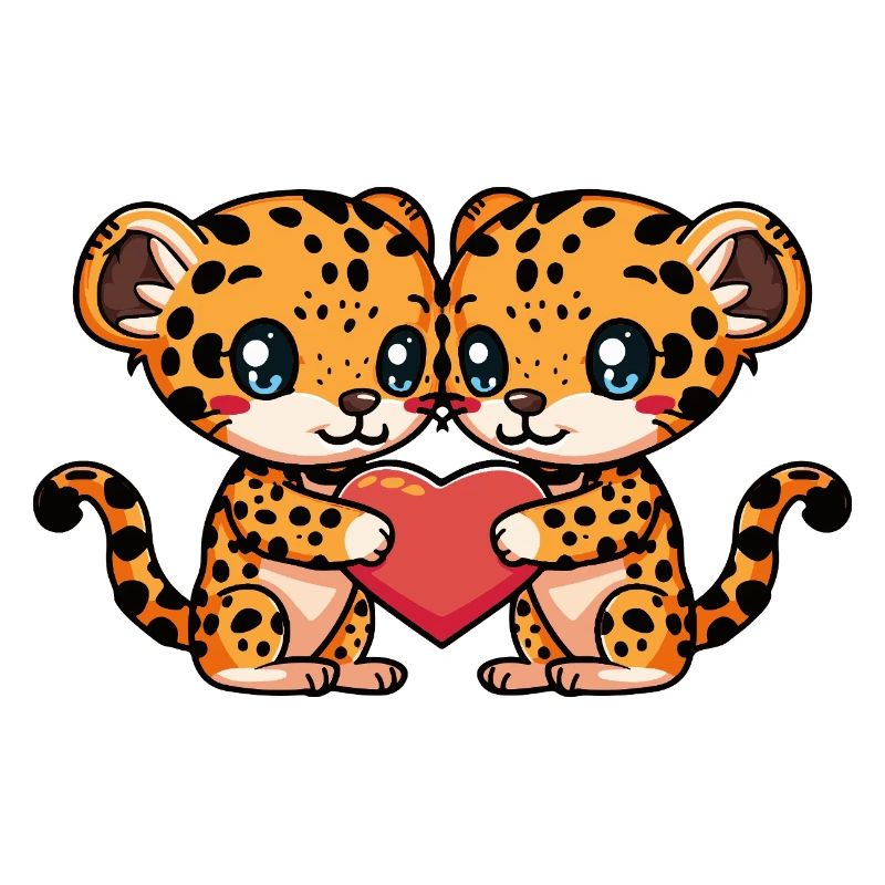 Leopard Couple Heart