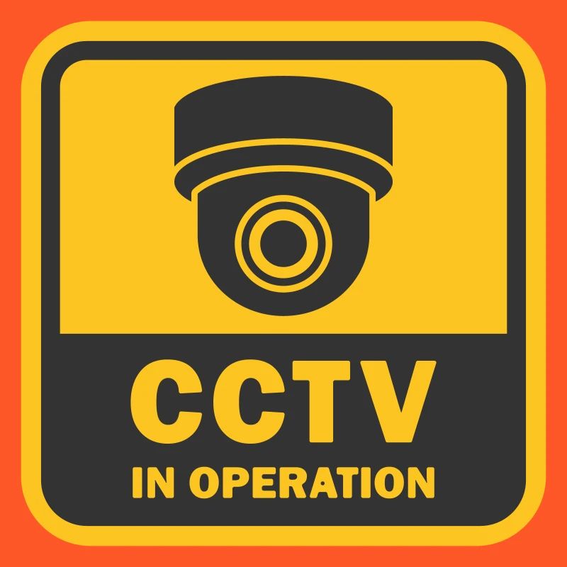 Security cameras in use symbol icon. Fixed CCTV ca