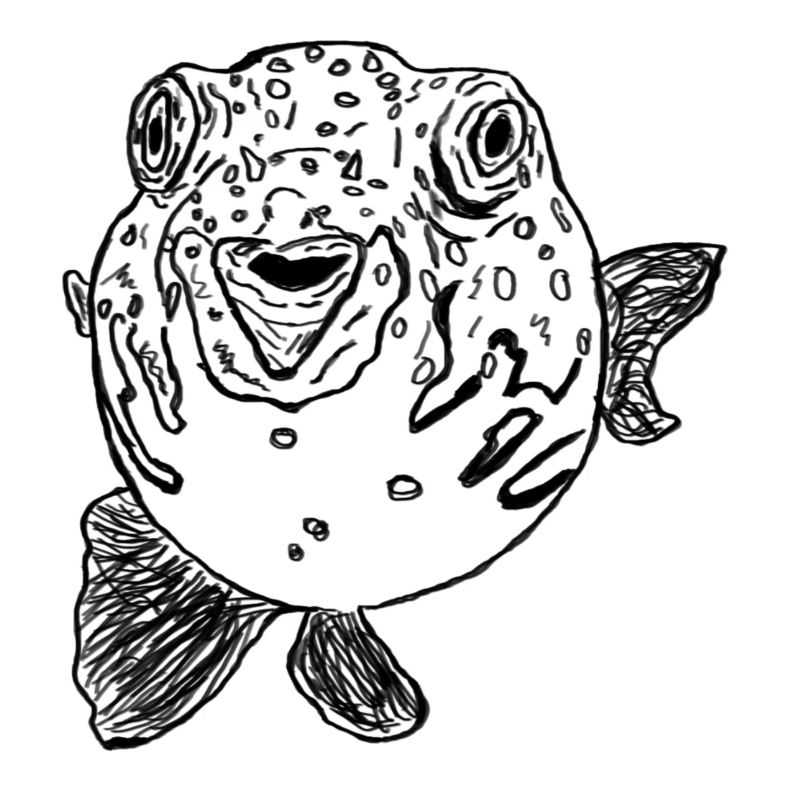 poisson-globe noir