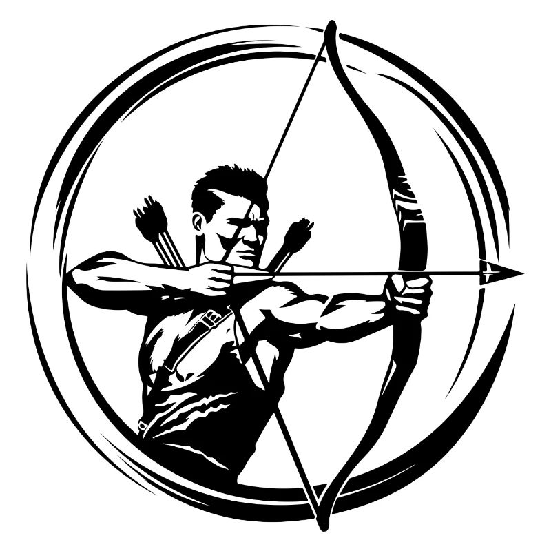 Bogenschießen Silhouette