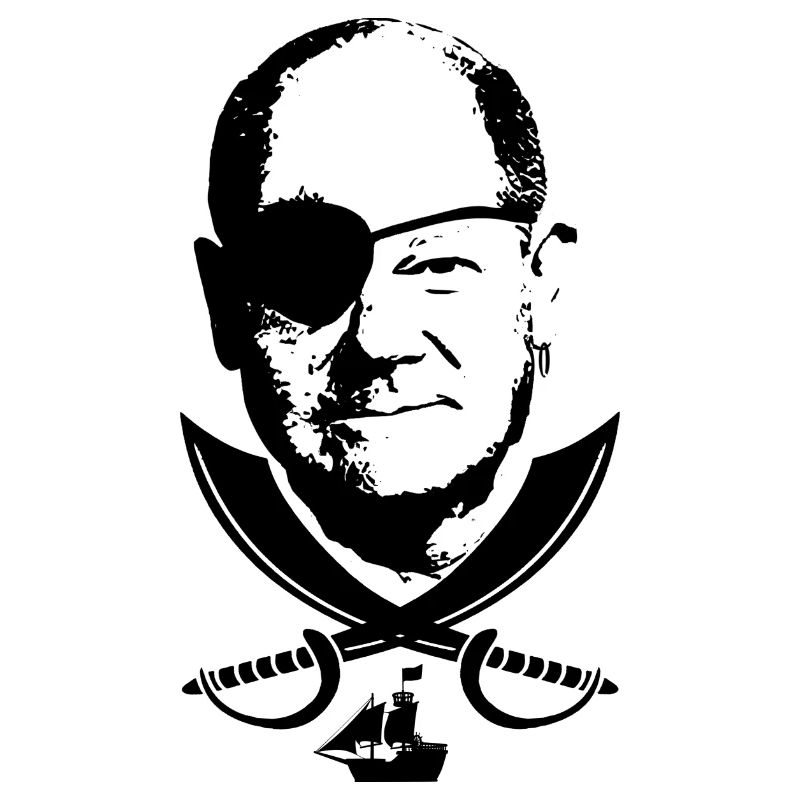 Retro Scholz witzelt Fluch der Karibik
