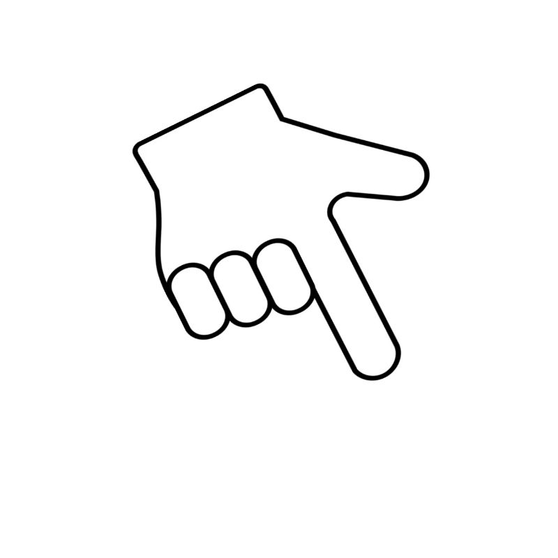 Finger down right