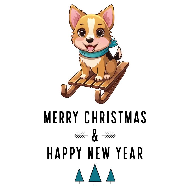 Chien à Noël