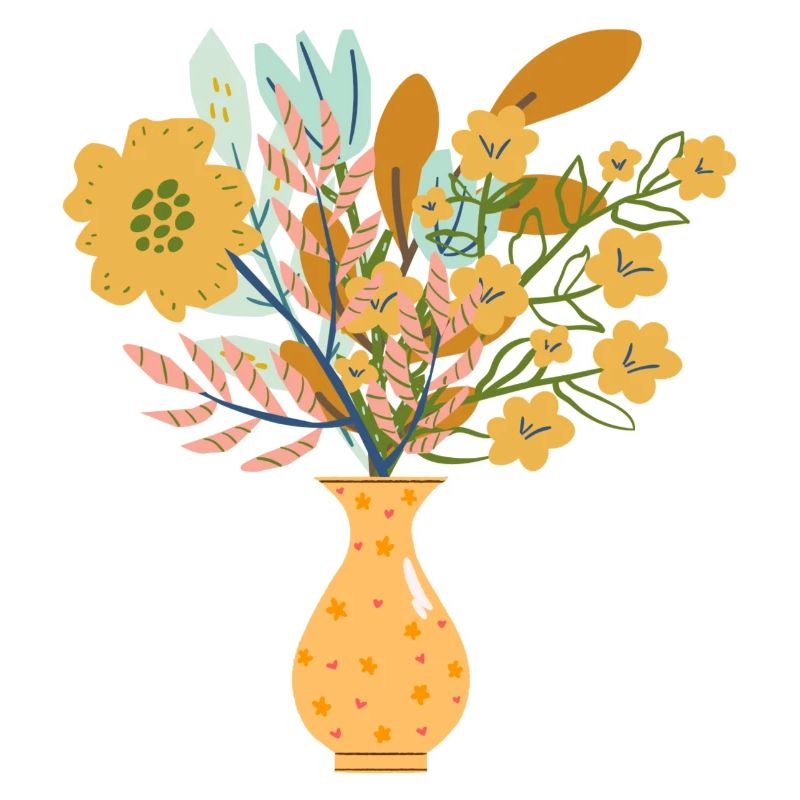 Vase à fleurs astucieux