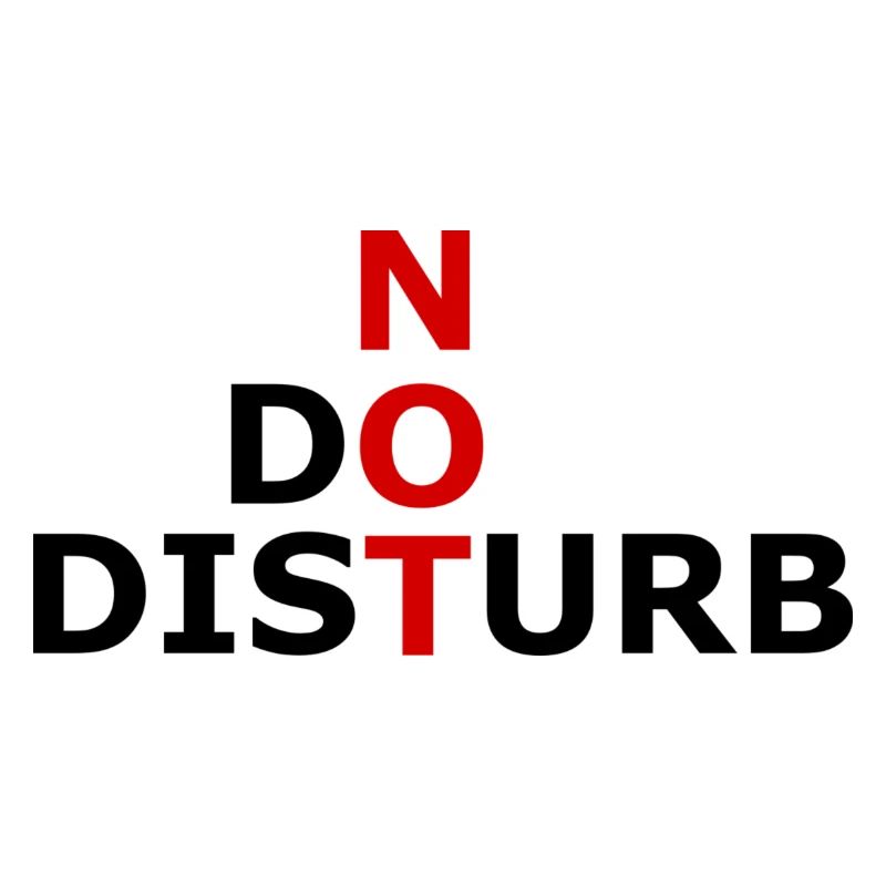 Message : Ne pas déranger