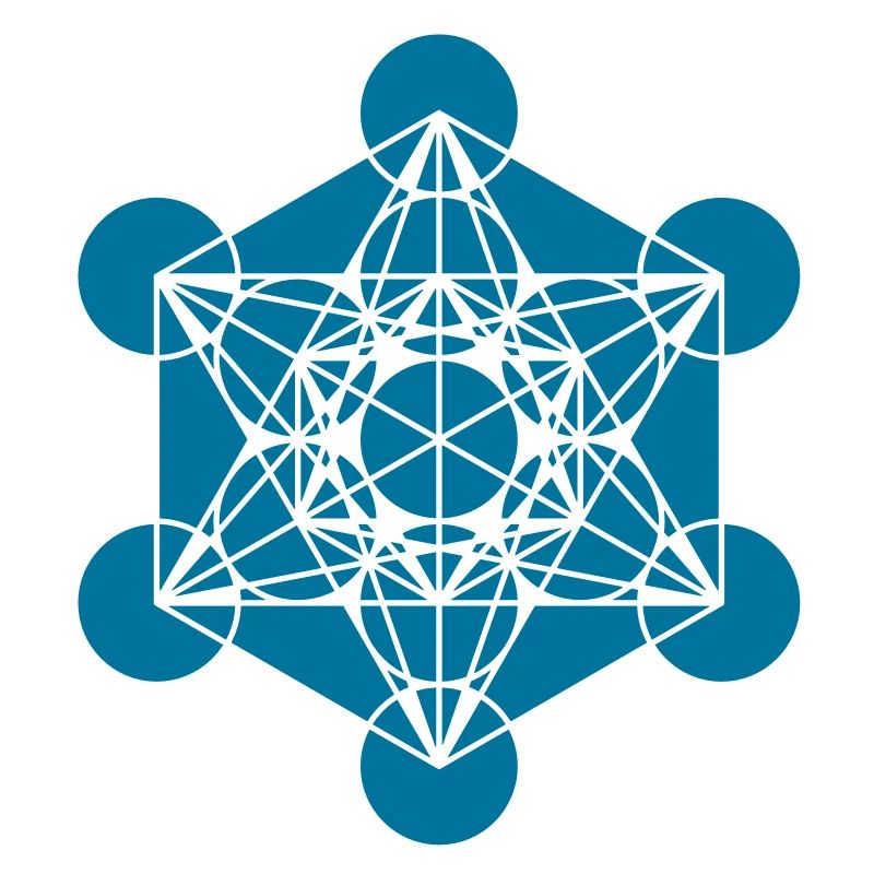 Metatrons Cube - Vector - Platonic Solids /