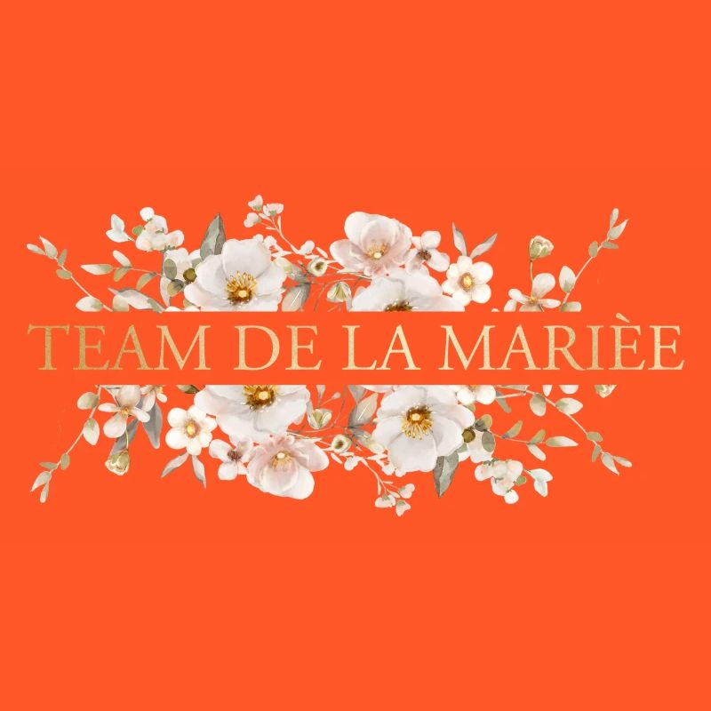 Team de la Mariée! Boho Beige Flowers