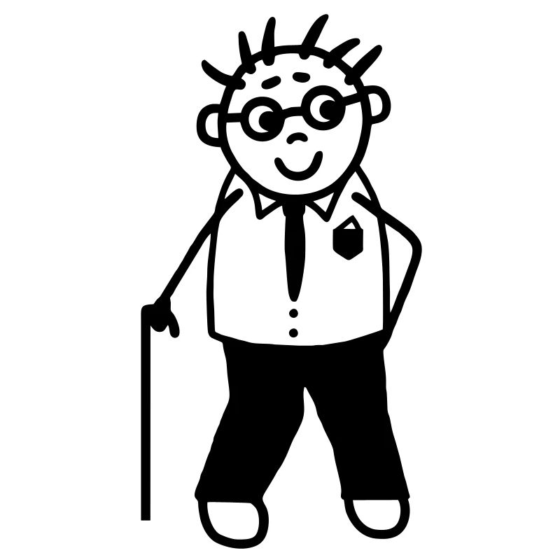 Rüstiger Opa-Alter Mann