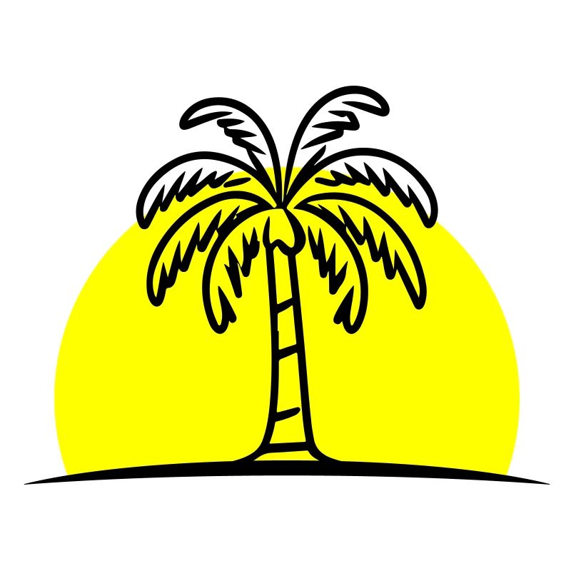 Palmier de l’île Soleil d’été