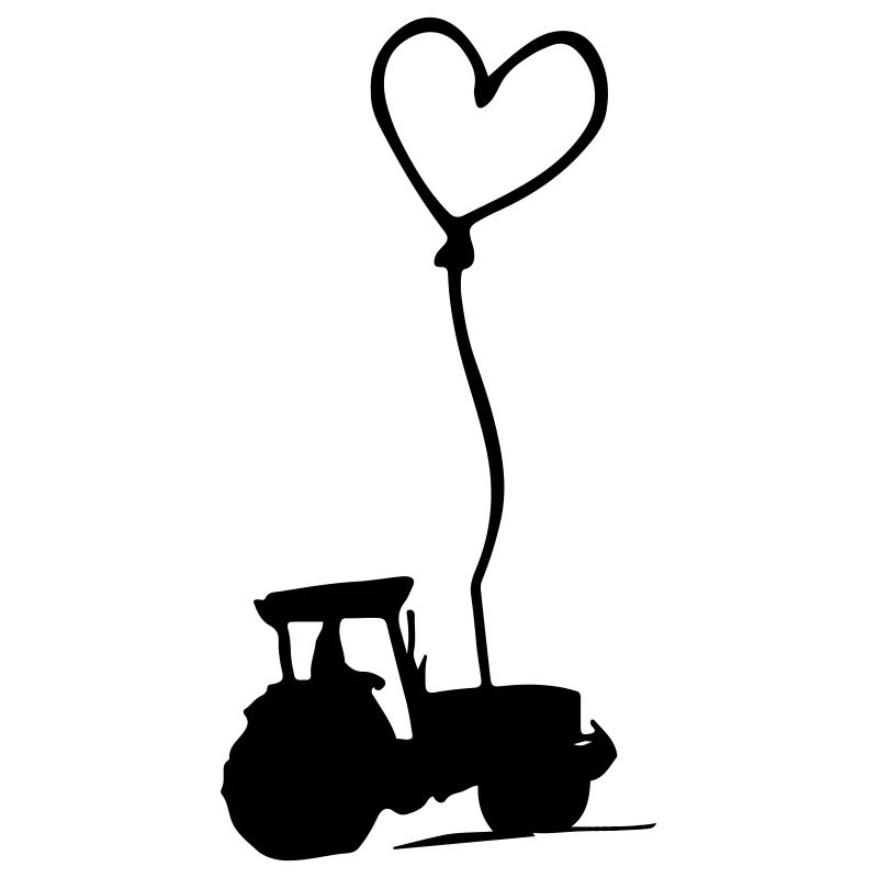 A heart for tractors Gift idea Tractor drivers