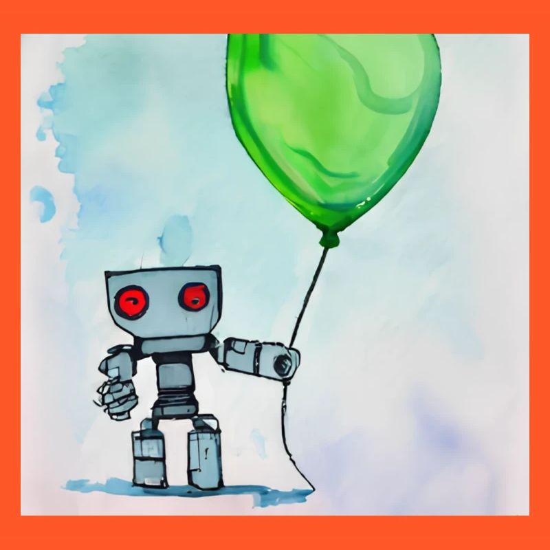 Robot with balloon