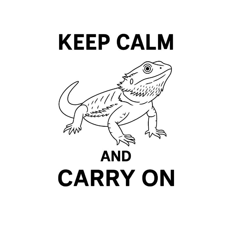 Gecko Keep Calm And Carry On