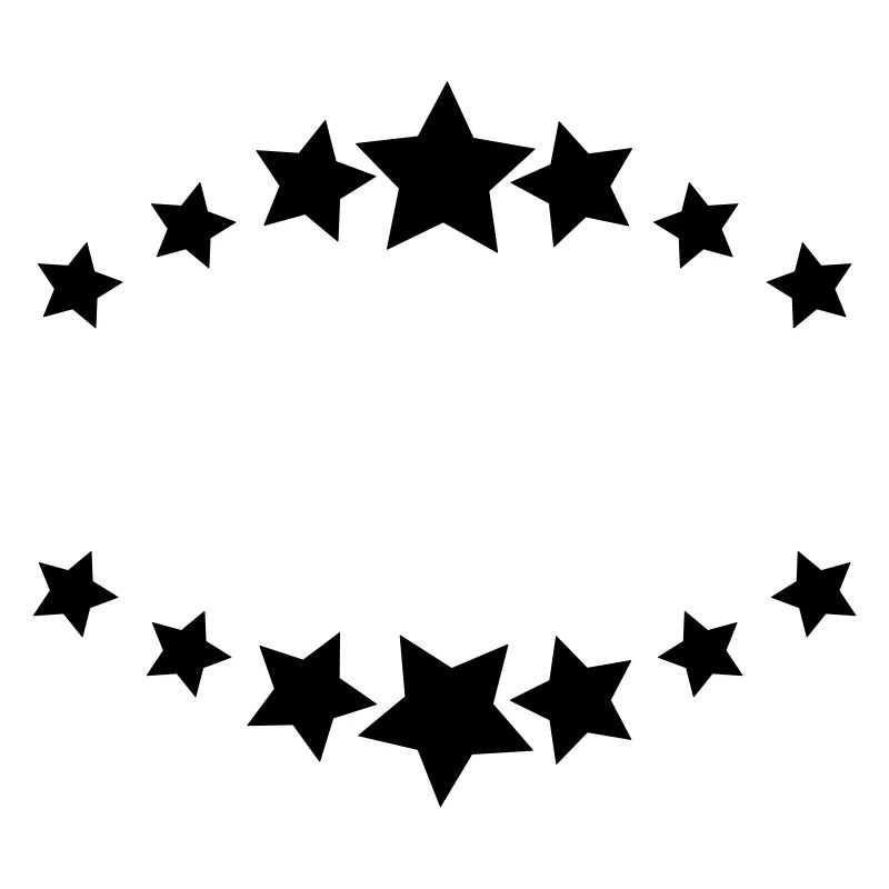 Sterne //Emblem //Textfeld //Logo //Symbol //Bogen