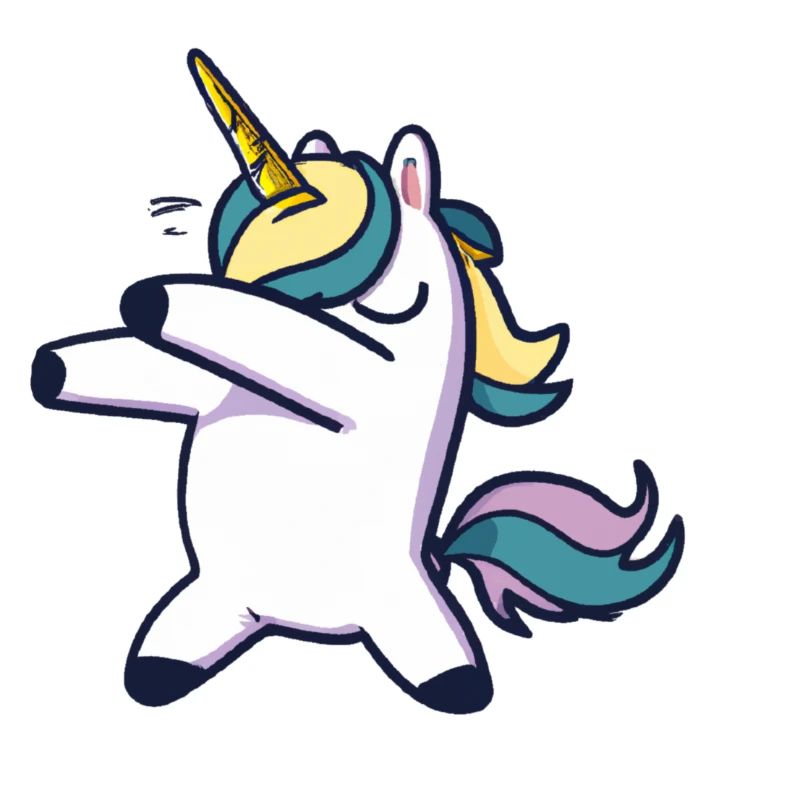 Dabbing Unicorn dabbendes Einhorn Dab Geschenkidee