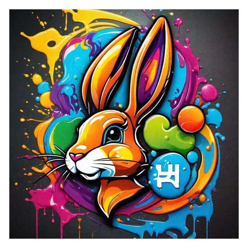 Farbkleks Hase