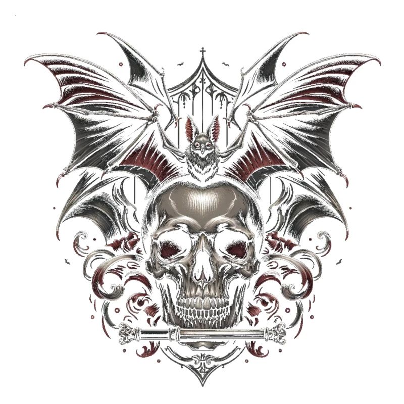 Cathedral Night: Skull and Bat