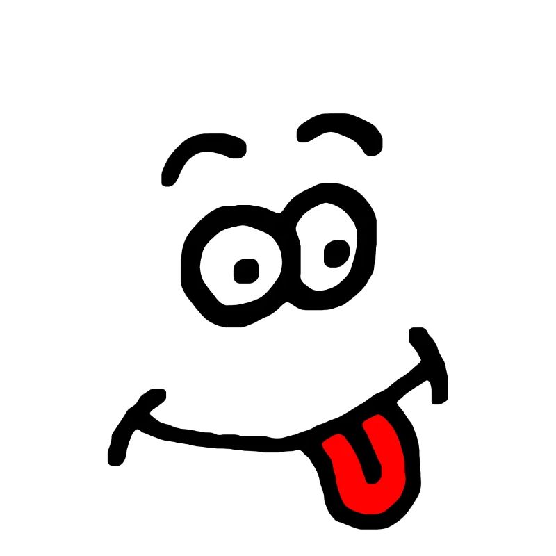 Comic-Gesicht albern