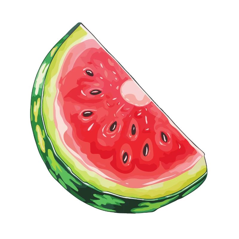 Tranche de pastèque désaltérant la soif