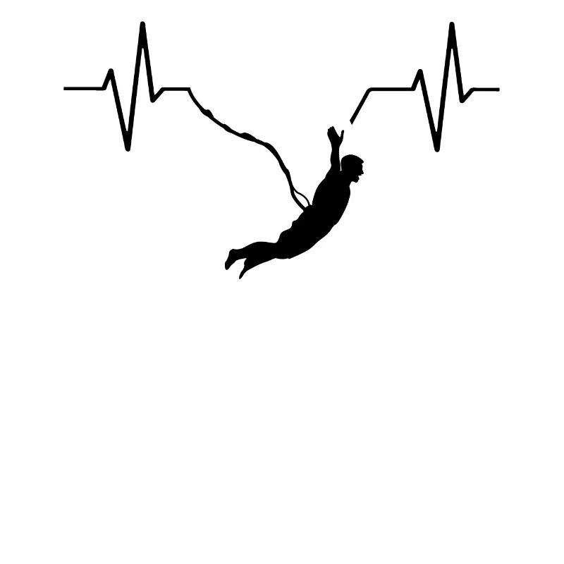 Bungee Jumping Bungeejumping ECG Heartbeat