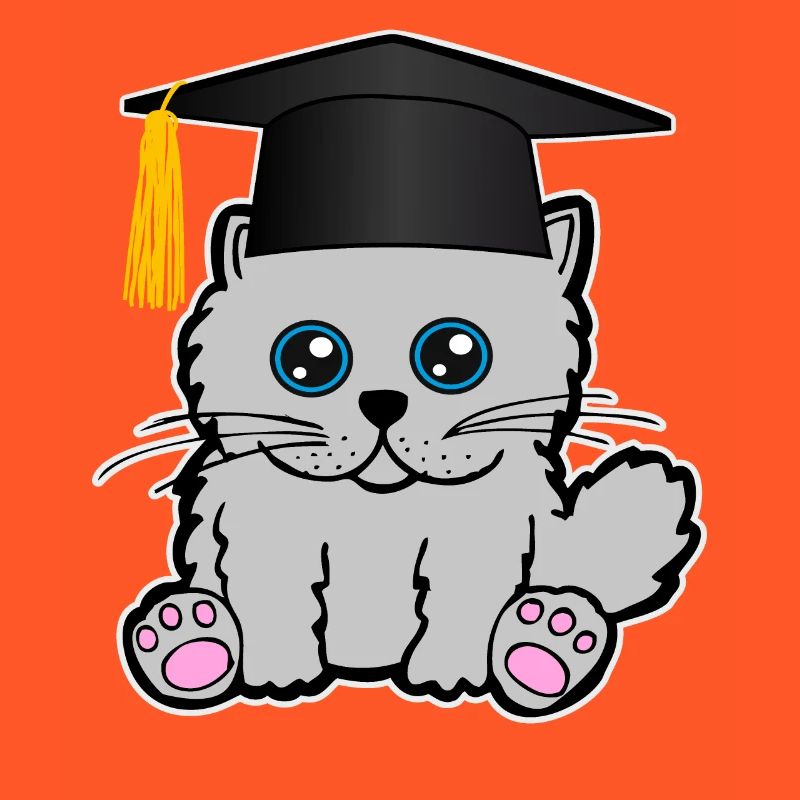 Bachelor Master Studium Abschluss Katze Mieze