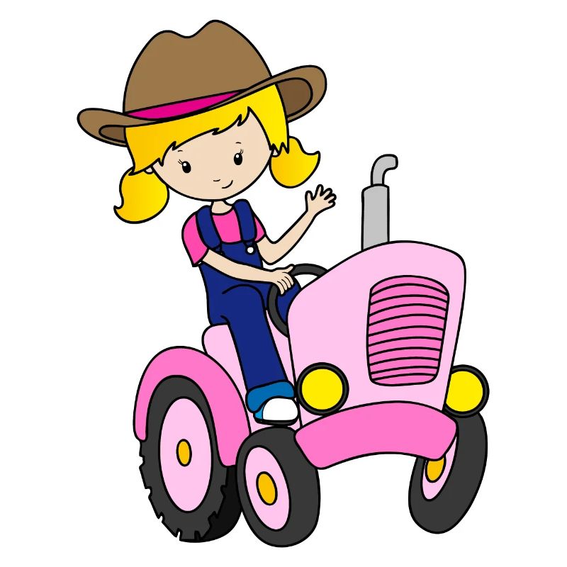 Traktorfahrer Mädchen Damen Bauer Kinder Geschenk