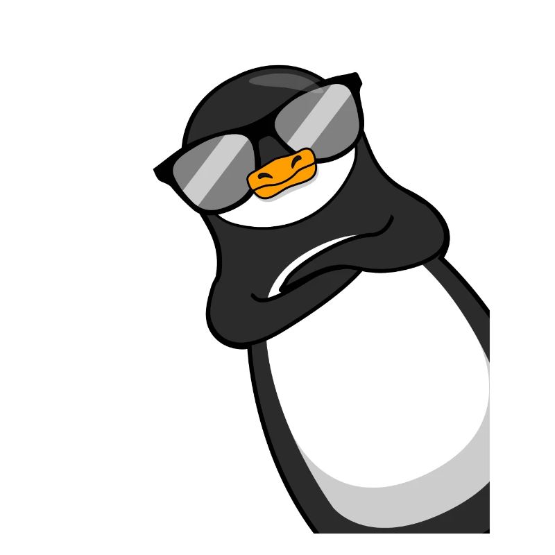 Lustiger Pinguin Mit Sonnenbrille Cooles Geschenk