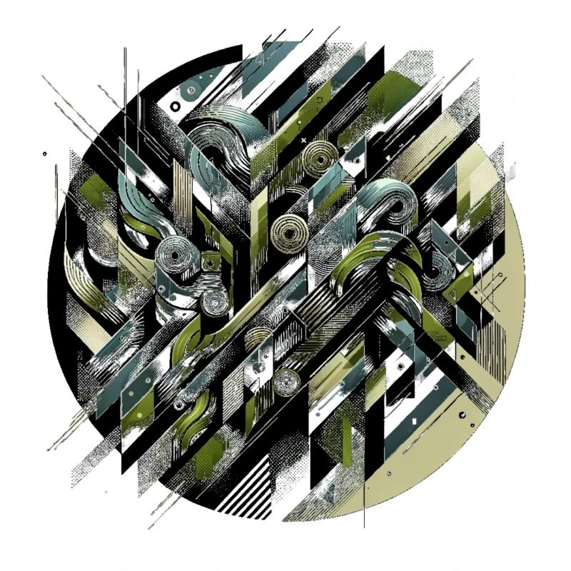 Tourbillon tactique abstrait