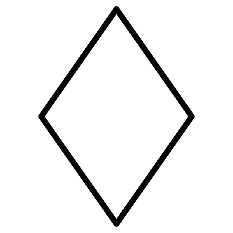 Mathematics diamond symbol-