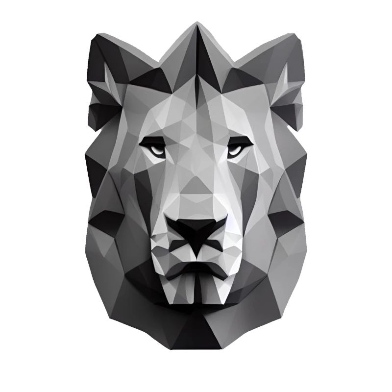 Polygon Design Löwe Tierkopf