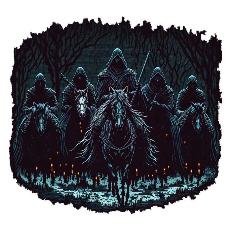 Dunkle Reiter Pixel Style