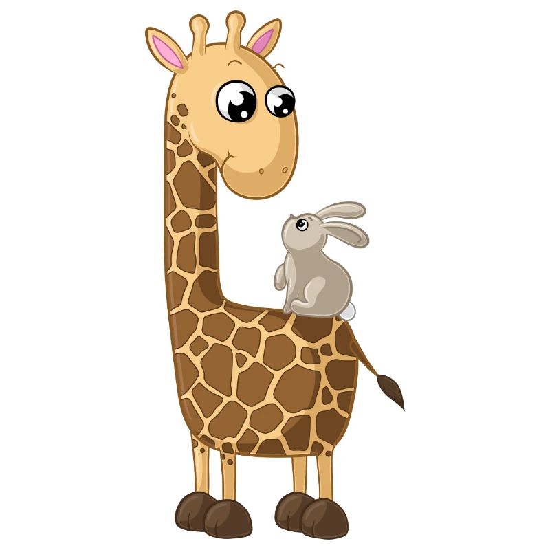 Glückliche Comic Giraffe