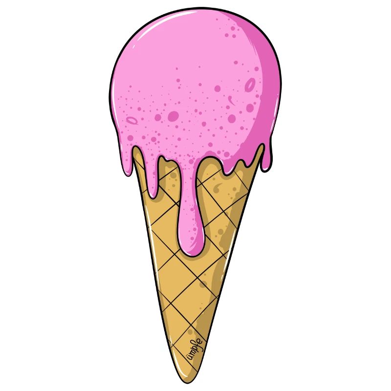 | de crème glacée Crème glacée rose rose | Glace