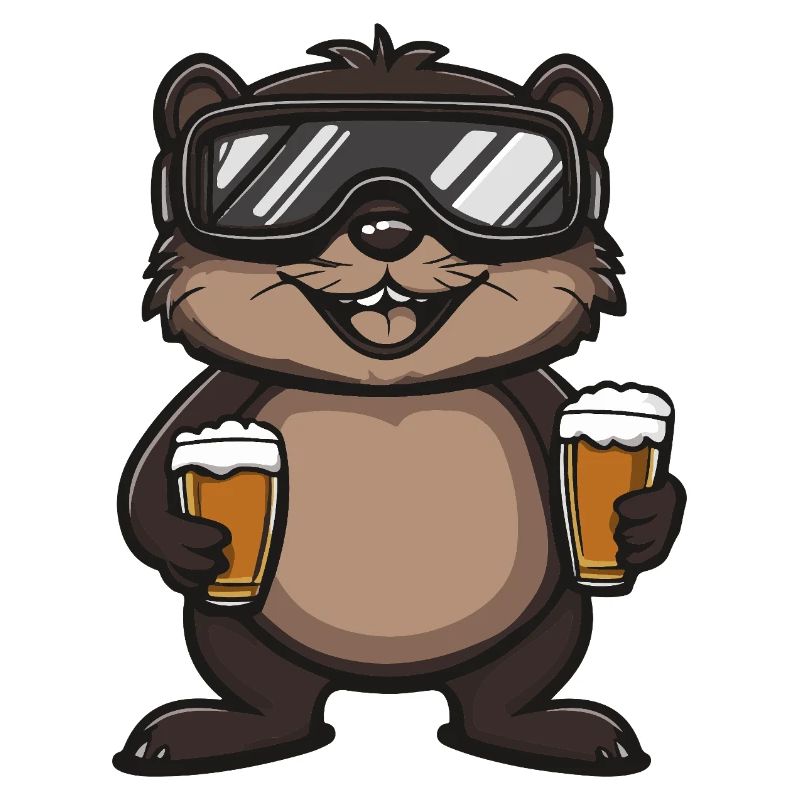 Biber Apres Ski Bier Comic