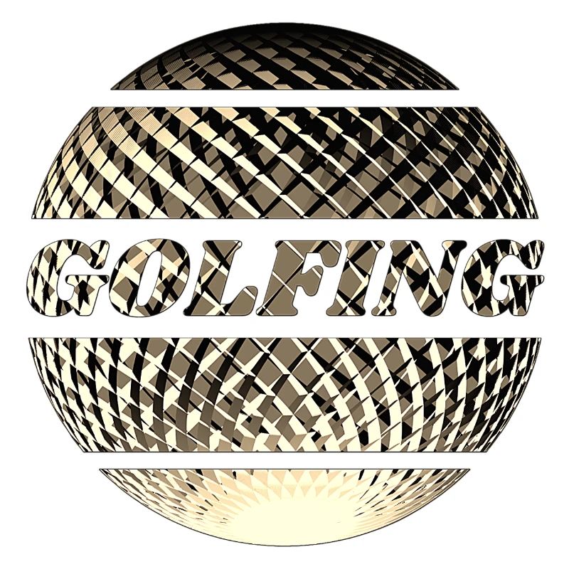 Balle de golf or