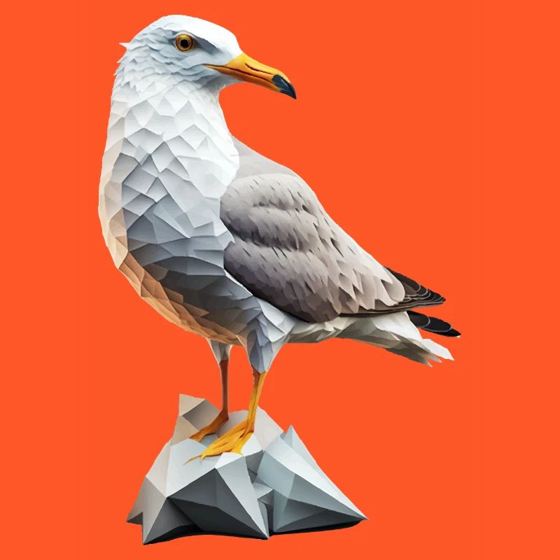 Möwe Seemöwe Polygon