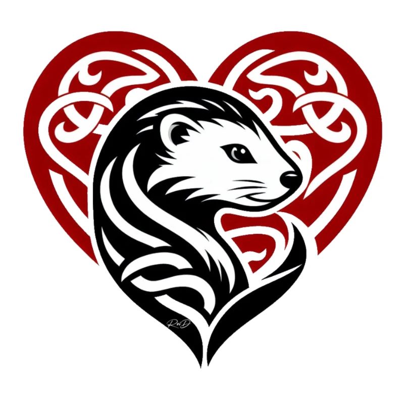 Coeur hermine maline de bretagne