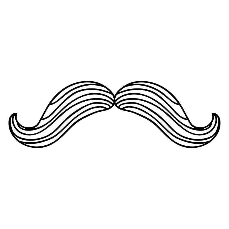 Mustache, mustache, hipster, vintage, beard