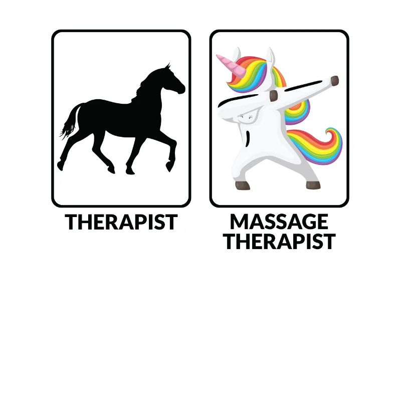Lustige Massagetherapeutin