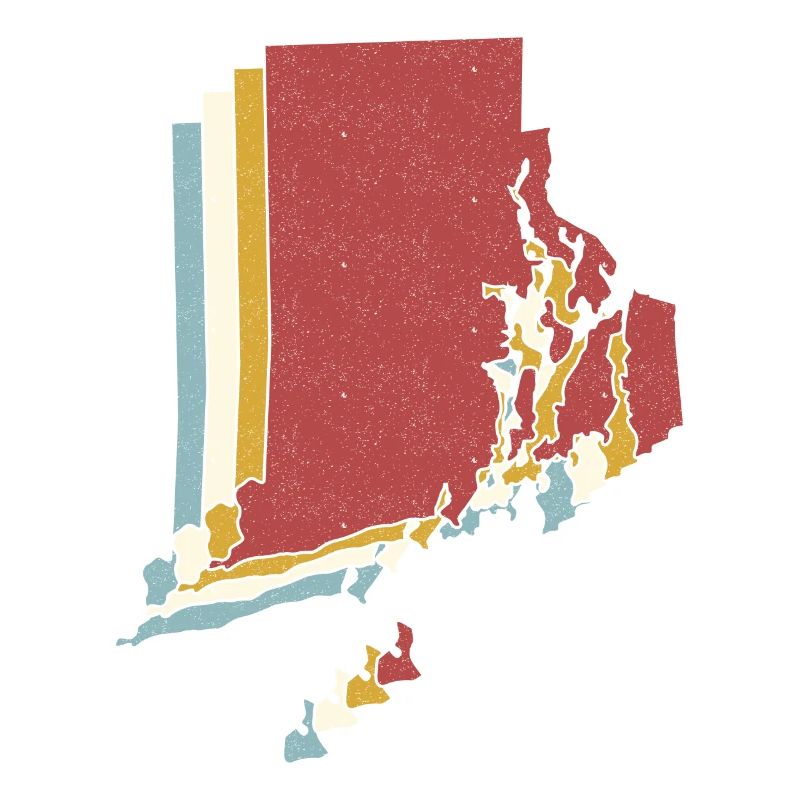 US State - Vintage Map Rhode Island