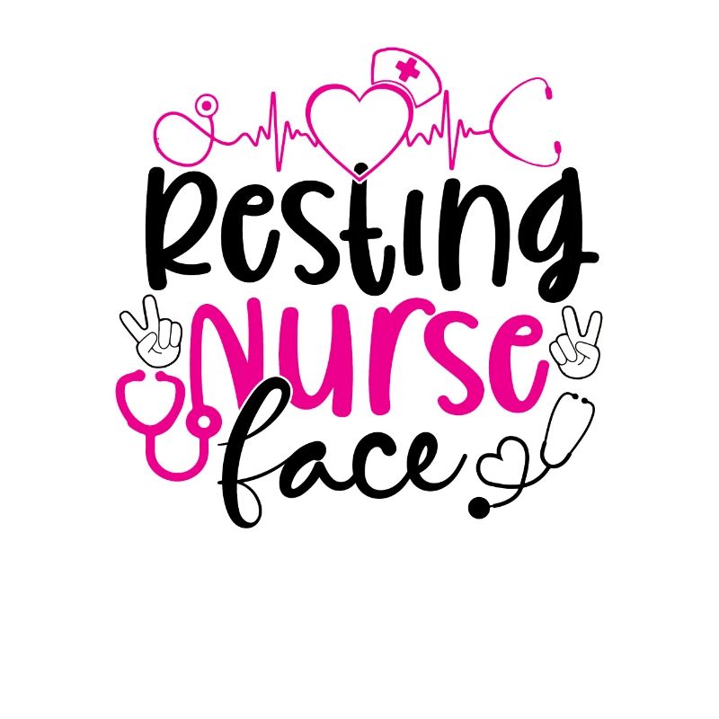 Visage de l’infirmière au repos