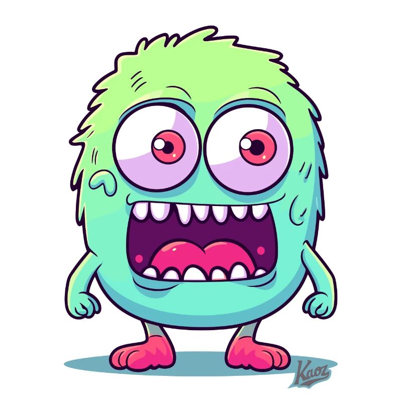 Monstruo lindo y divertido
