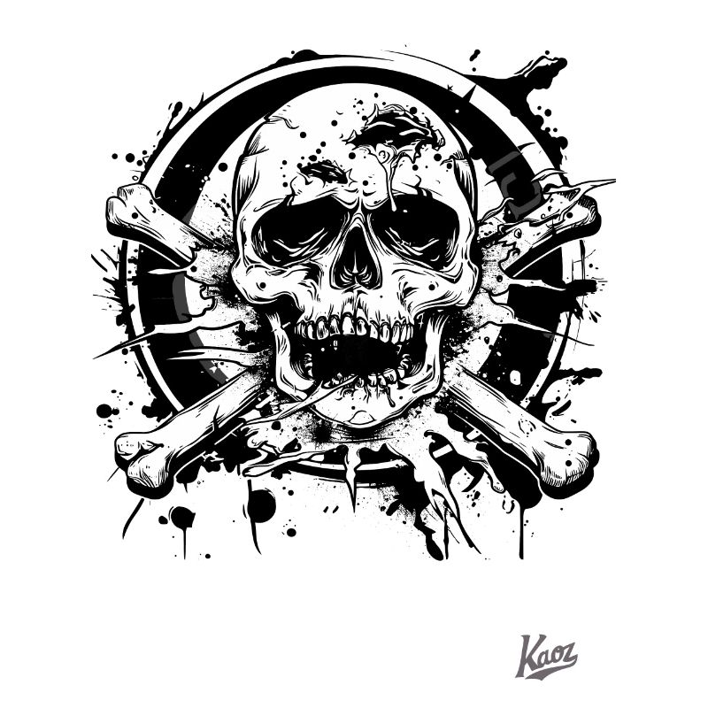 Trash Core: Totenköpfe und Knochen