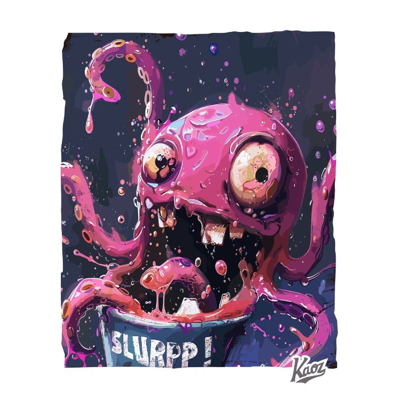 Ein Eimer voller spritziger Farben: Kraken-Schlürf