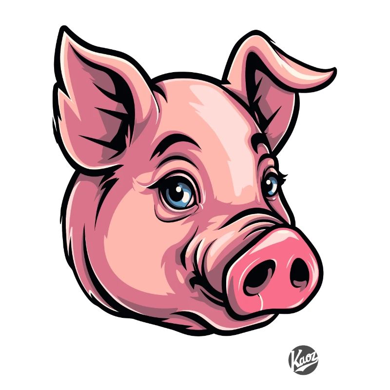 Drôle de cochon rose