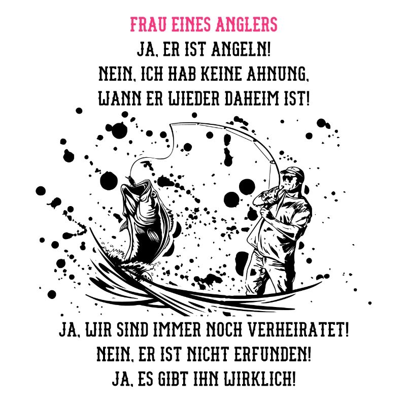 Frau eines Anglers