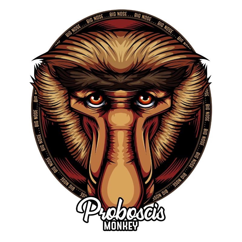 Cadeau de faune de visage de visage de singe de Proboscis