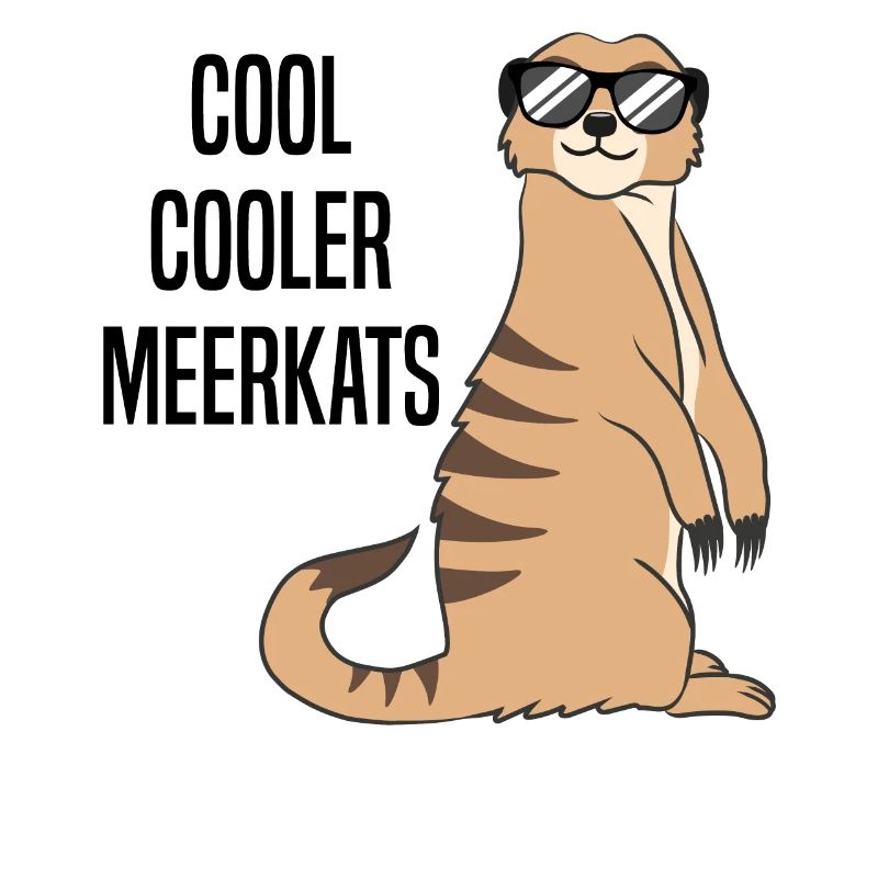 Cooles Erdmännchen Lustiger Spruch Geschenk