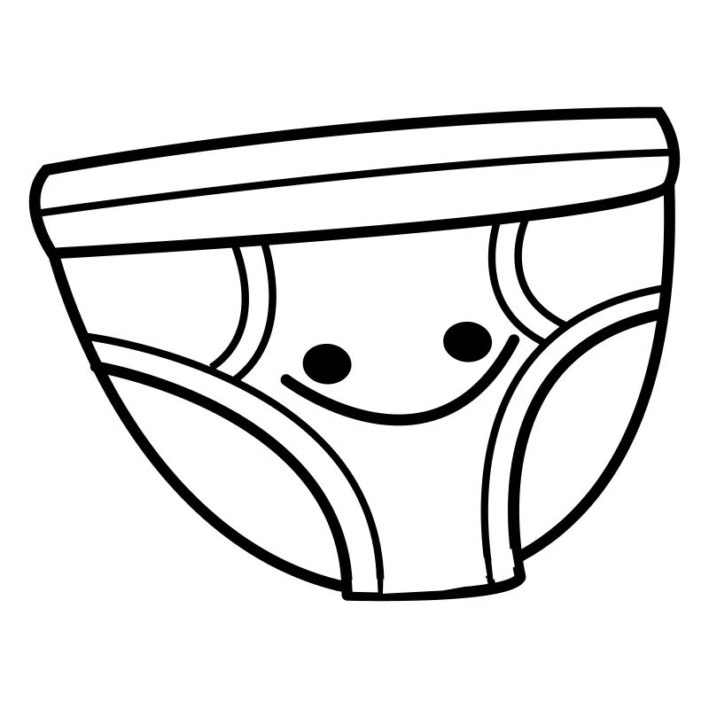 Glückliche Comic Unterhose